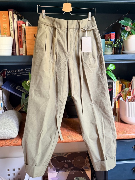 Everlane Pants - Everlane Cargo Drawstring Pants - Olive Green